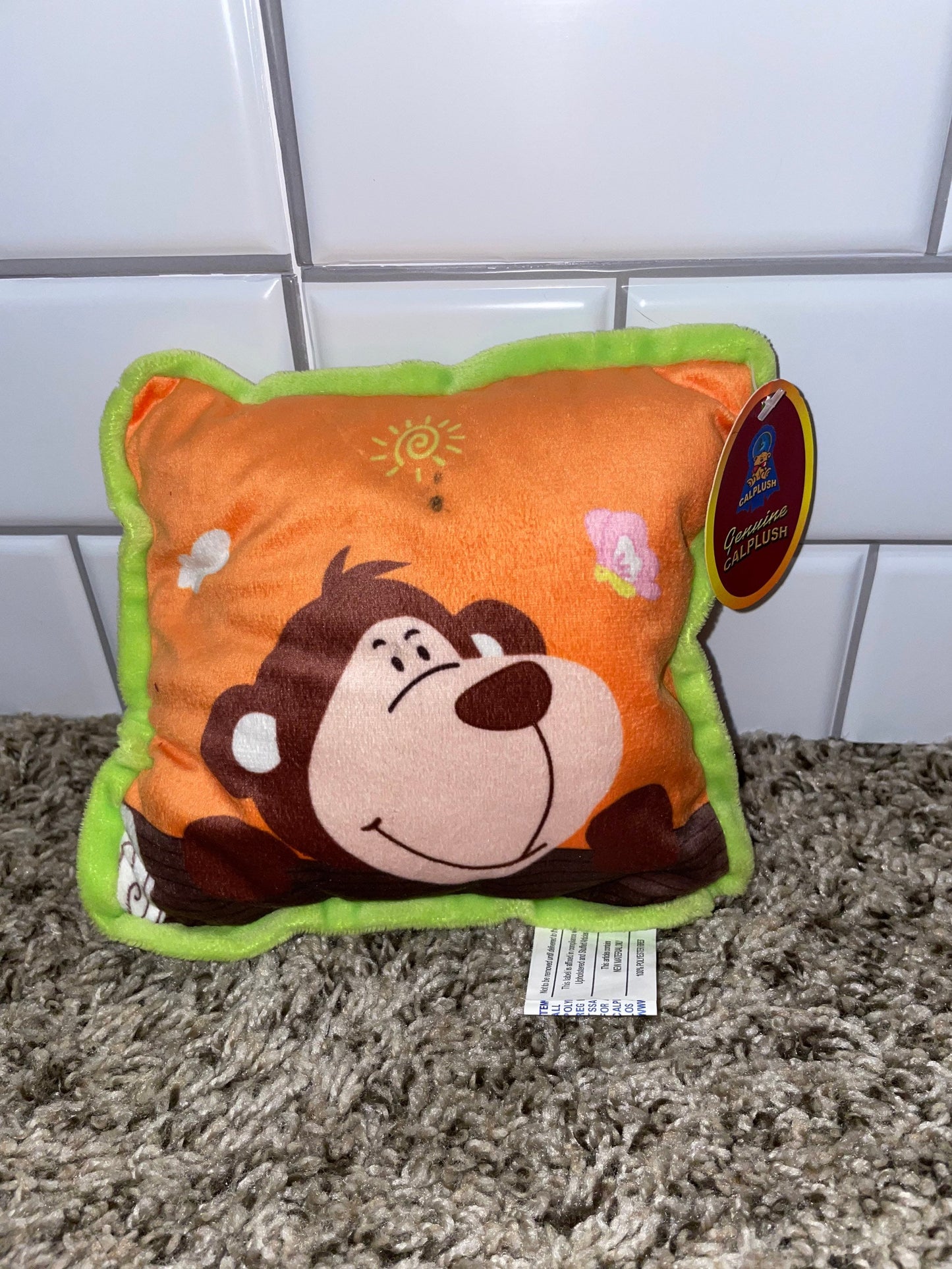 Calplush Monkey Pillow Plush - NWT