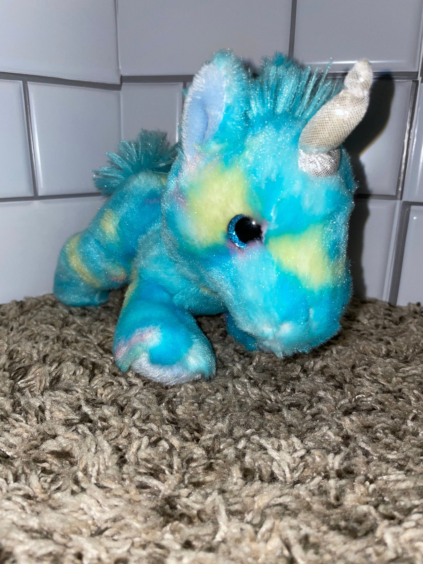 Aurora Blueberry Tie Dye Unicorn Plush
