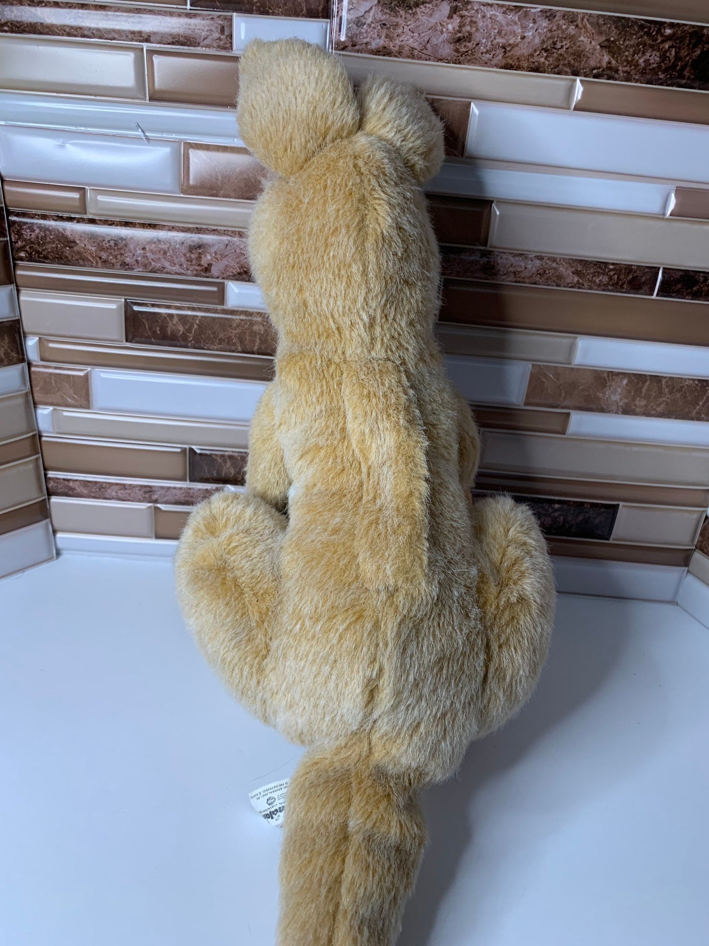 Vintage Nanco Animaland Kangaroo Plush, Yellow Star Detail