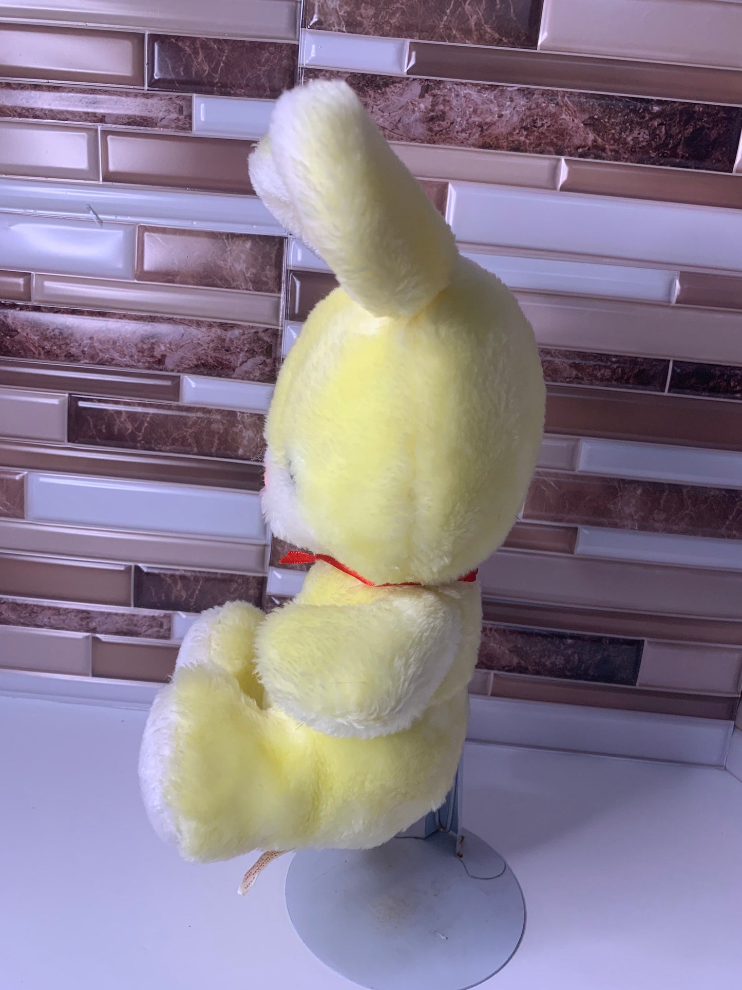 Vintage Yellow Easter Bunny Plush, Newman Importing Co.