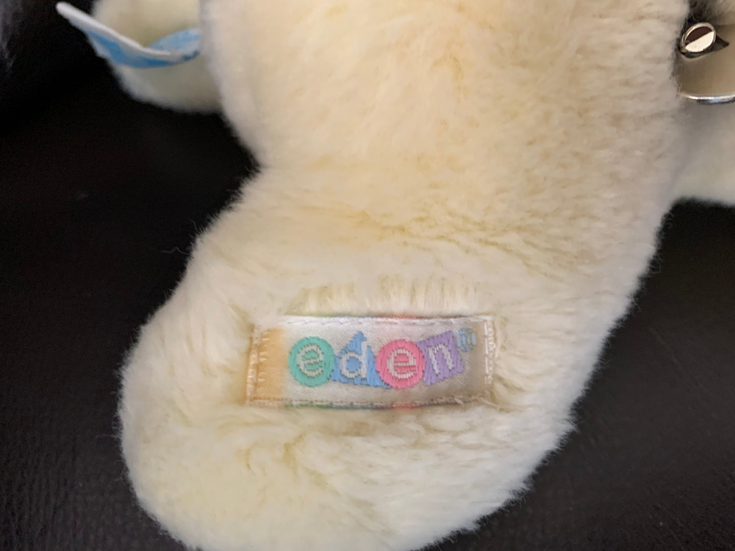 Rare Vintage Eden Yellow Sleeping Musical Teddy Plays Fur Elise Working Head Turns Collector Plush