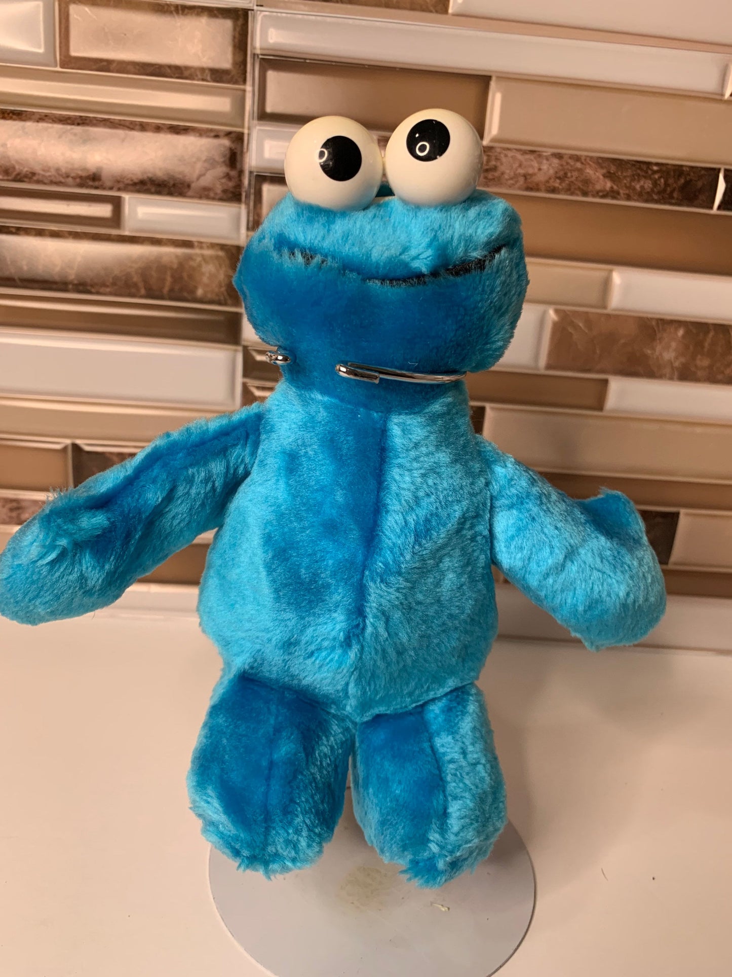 Vintage 2000 Fisher Price/Mattel Cookie Monster. Small 8”