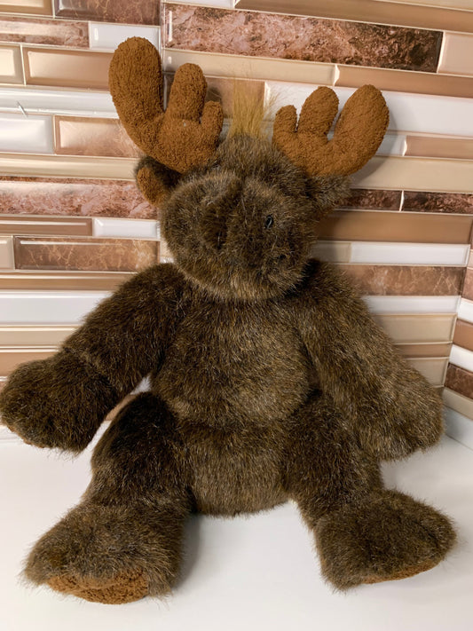 Build A Bear Dark Brown Moose Plush, Employee Exclusive (2001)