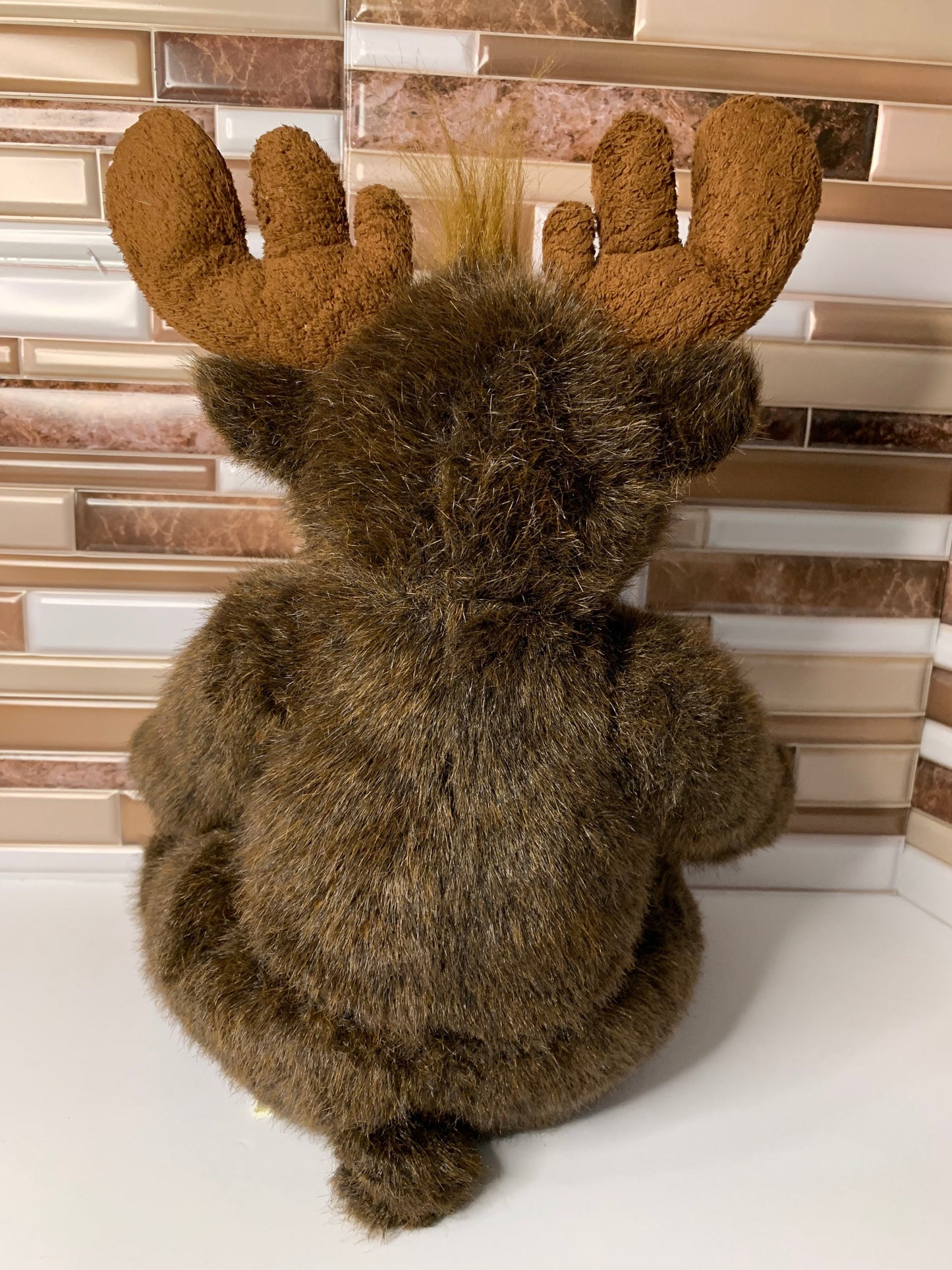 Build A Bear Dark Brown Moose Plush, Employee Exclusive (2001)