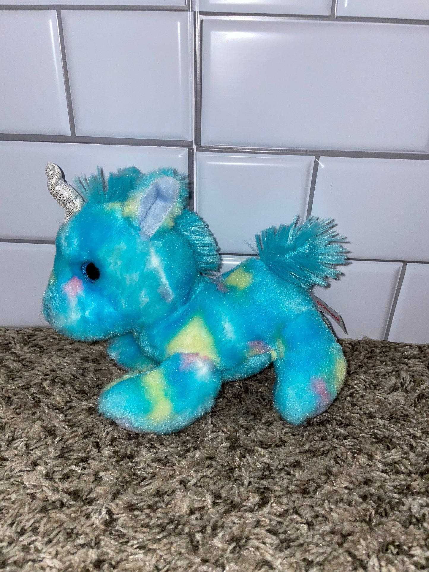 Aurora Blueberry Tie Dye Unicorn Plush
