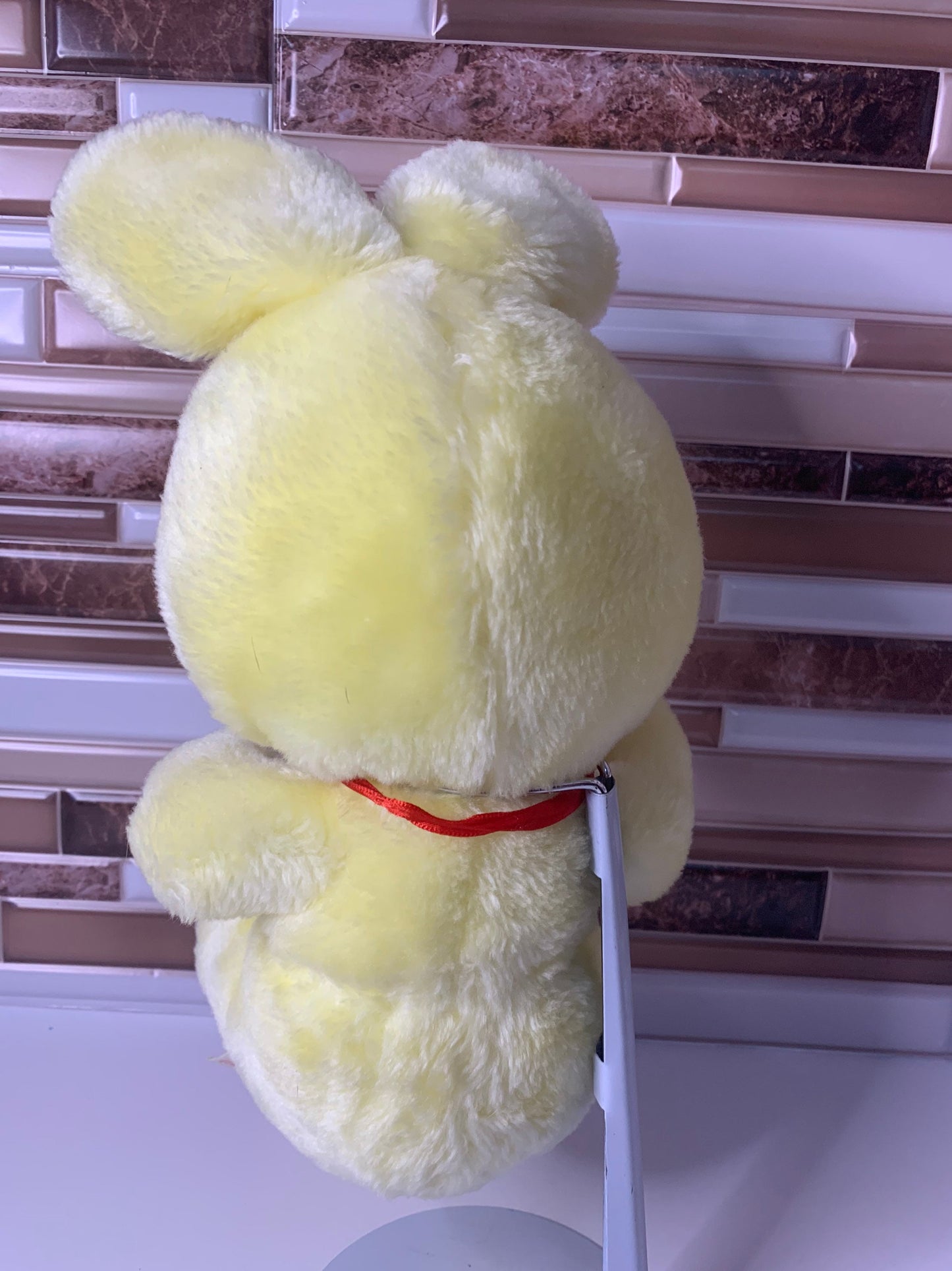 Vintage Yellow Easter Bunny Plush, Newman Importing Co.