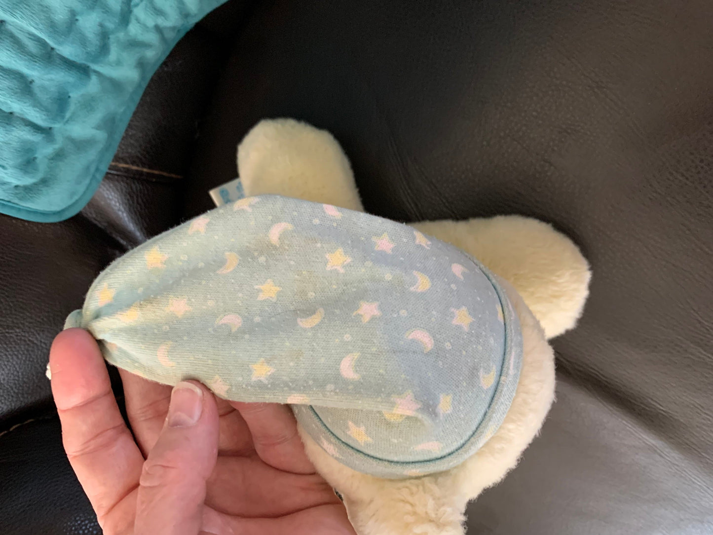 Rare Vintage Eden Yellow Sleeping Musical Teddy Plays Fur Elise Working Head Turns Collector Plush