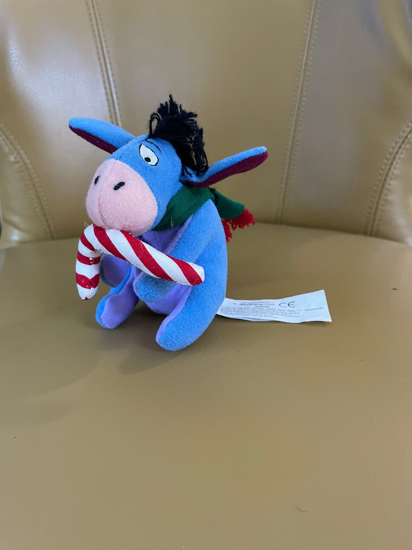 Vintage Disney Christmas Ornament 5” Eeyore Plush