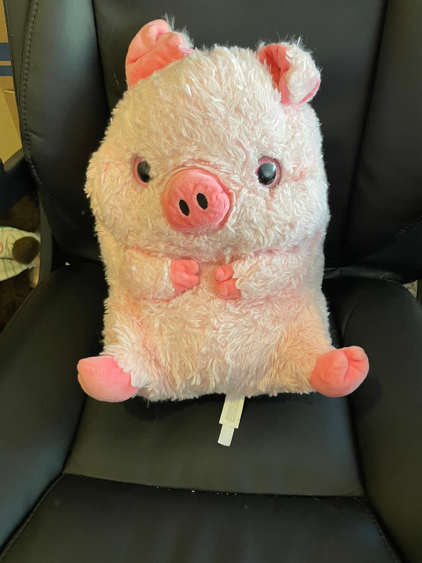 Nanco Pink Chonky Pig Plush - Large, Floppy, 14"