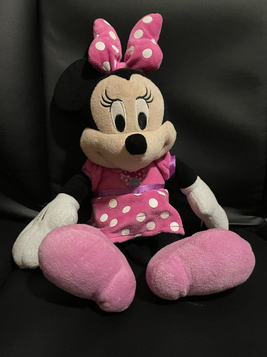 Disney Clubhouse Fun Minnie Mouse Plush 14” Pink Singing Talking Bow-tique Song