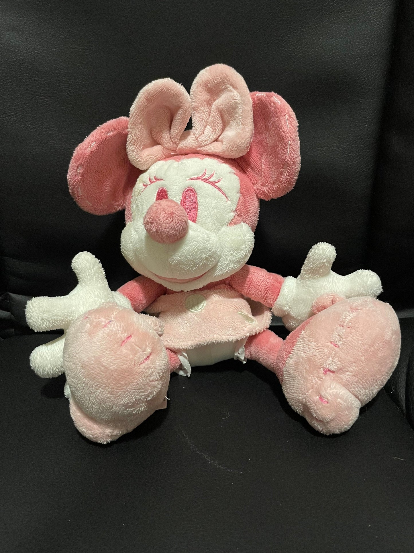 Pastel pink and rose Minnie Mouse plush