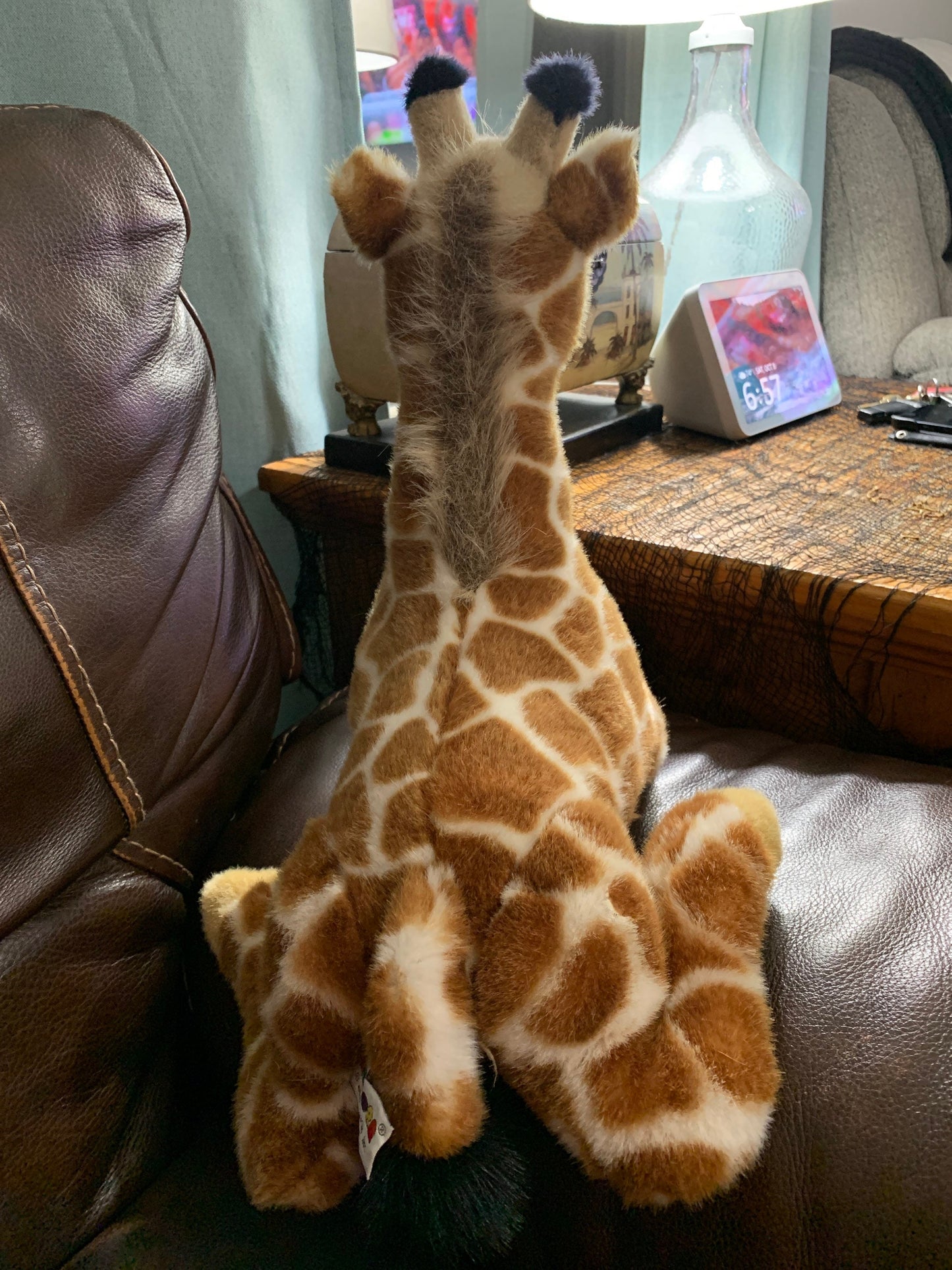 Vintage A&A Large Giraffe Plush Laying Down. Aurora.
