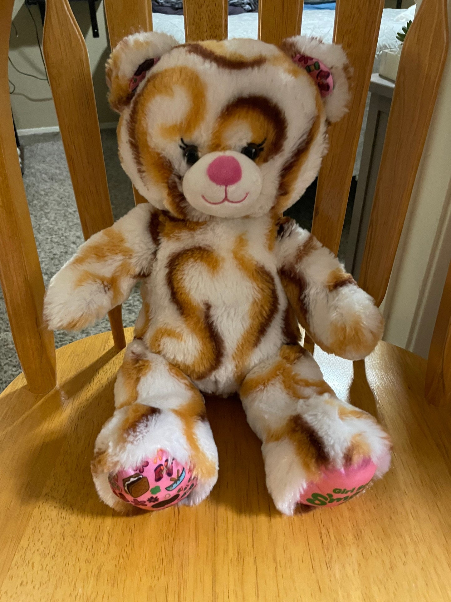 Build A Bear S’mores Caramel Swirls Girl Scouts Teddy Bear Plush