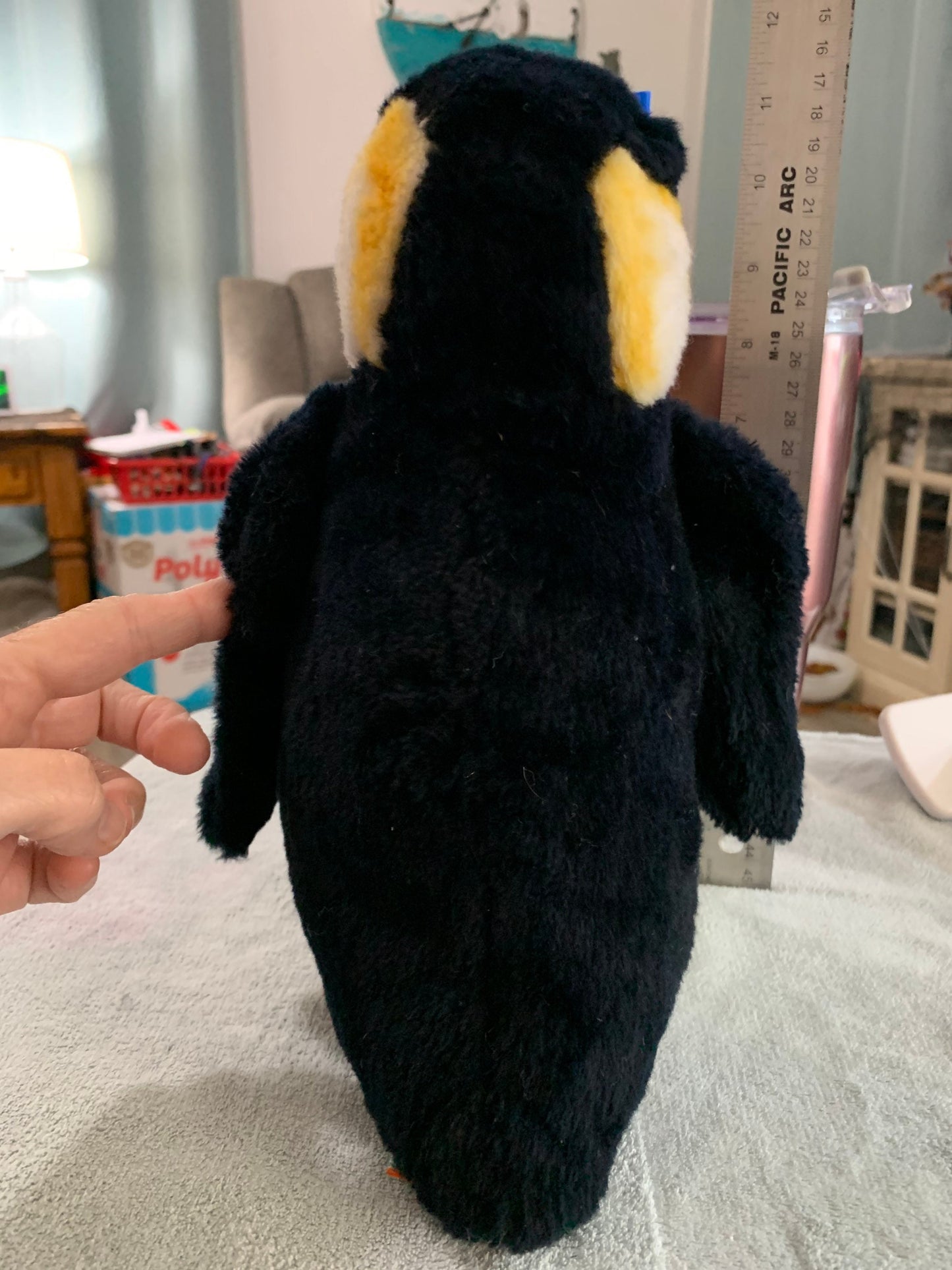 Vintage 1978 Dakin Emperor Penguin with baby plush