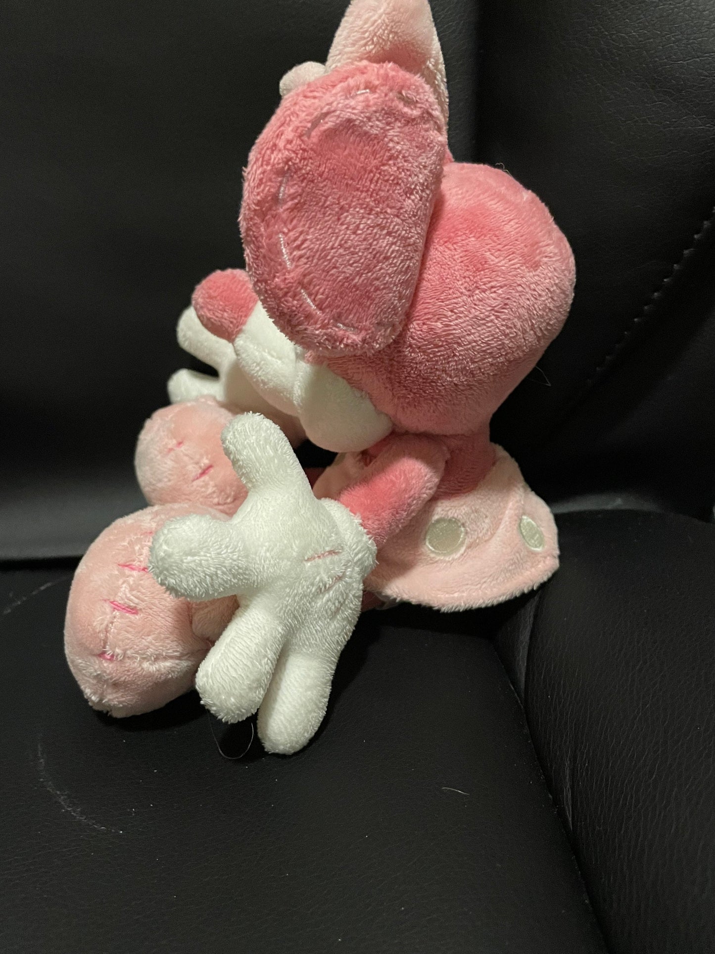 Pastel pink and rose Minnie Mouse plush