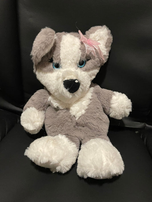 Claire’s Microwaveable Hottie gray cat plush. No heat pack