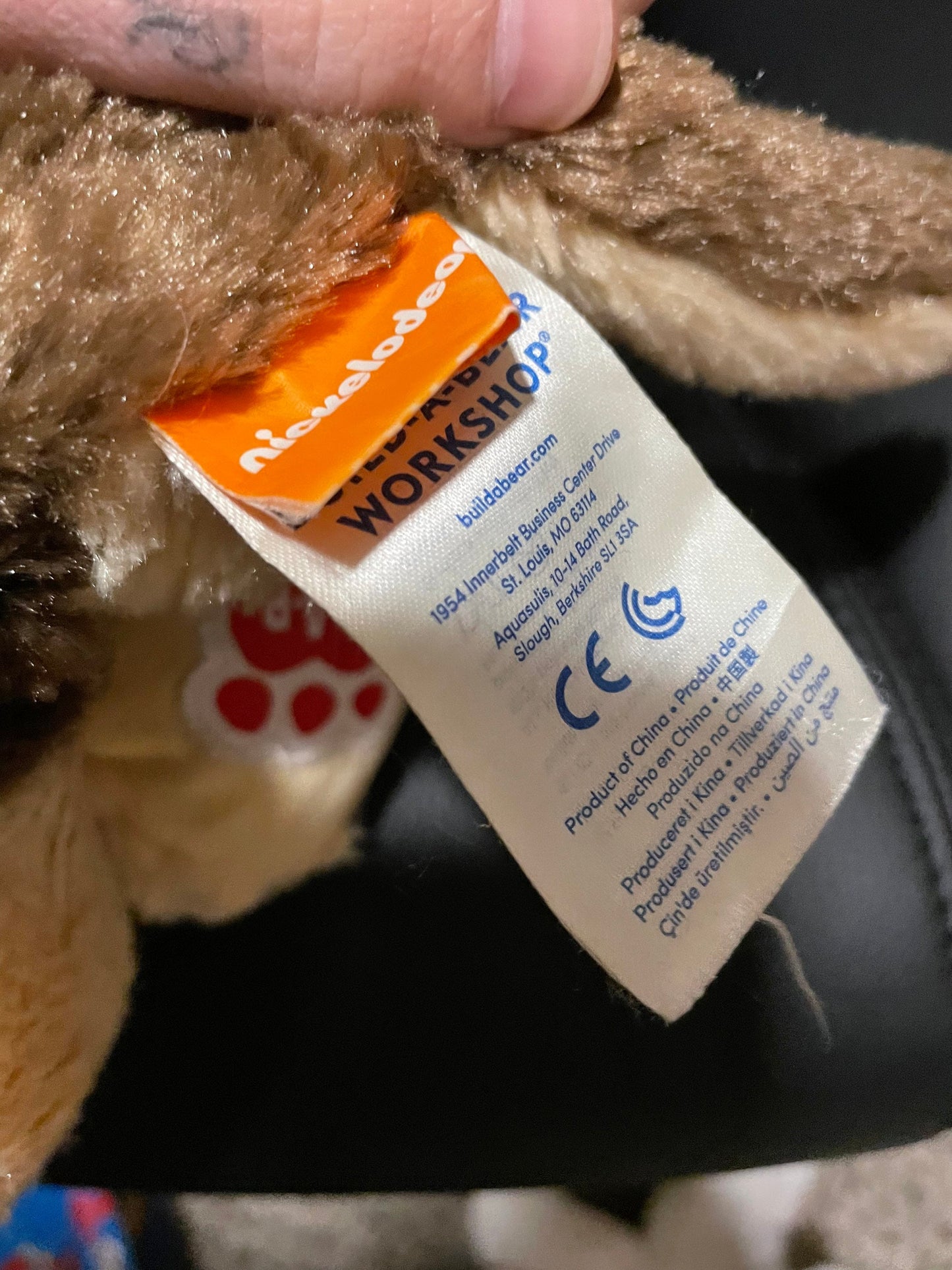 Build A Bear Workshop Paw Patrol Chase Stuffed Plush 14”