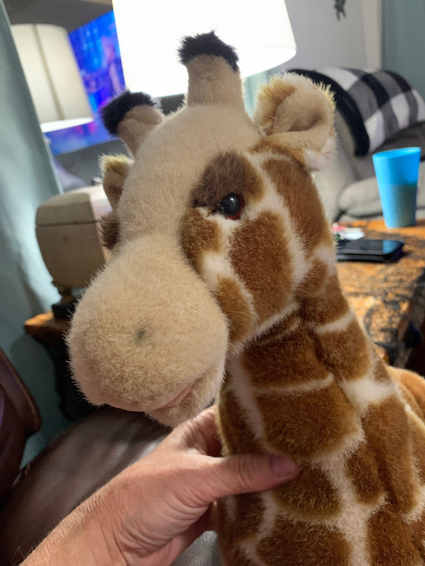 Vintage A&A Large Giraffe Plush Laying Down. Aurora.