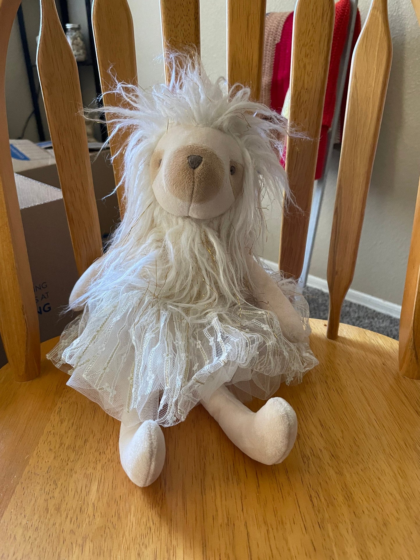 FAO Schwarz Sloth Stuffed Plush Toy Tutu Ballerina 14”
