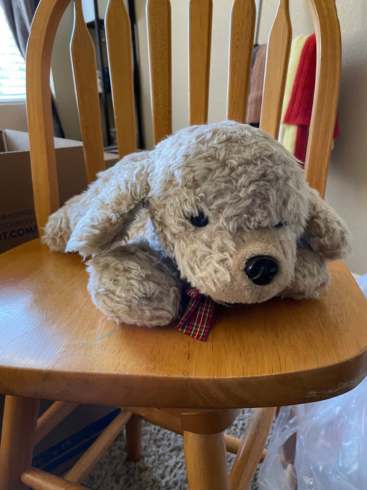 Vintage Mervyns Playful Pals Plush Puppy Dog, Restored 16"