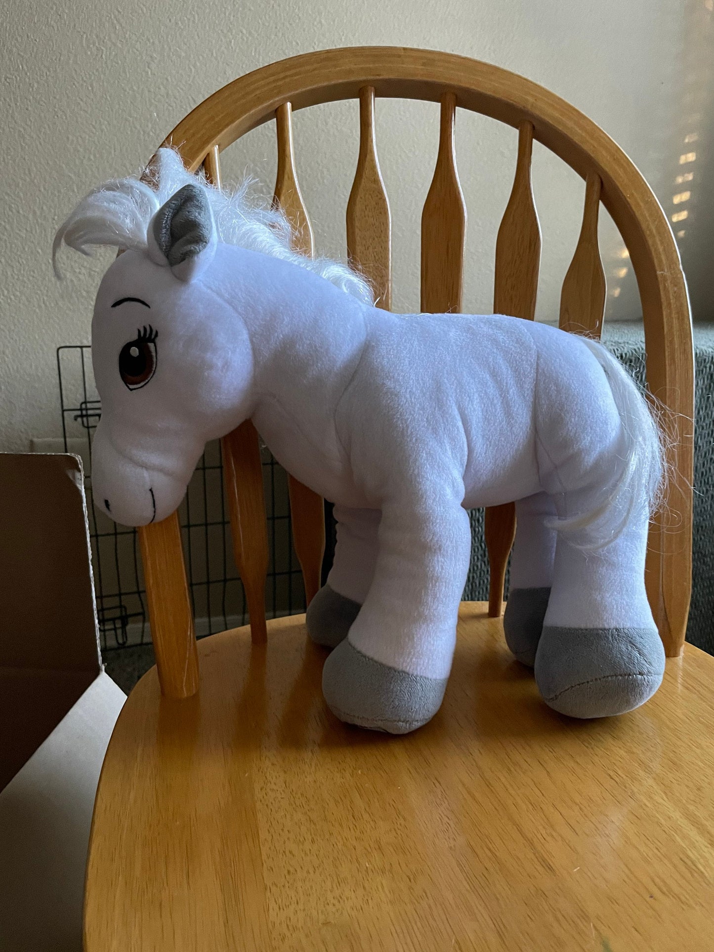 Build A Bear White Horse Pony Plush