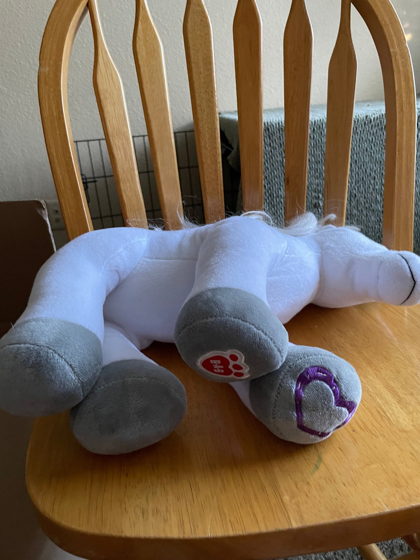 Build A Bear White Horse Pony Plush