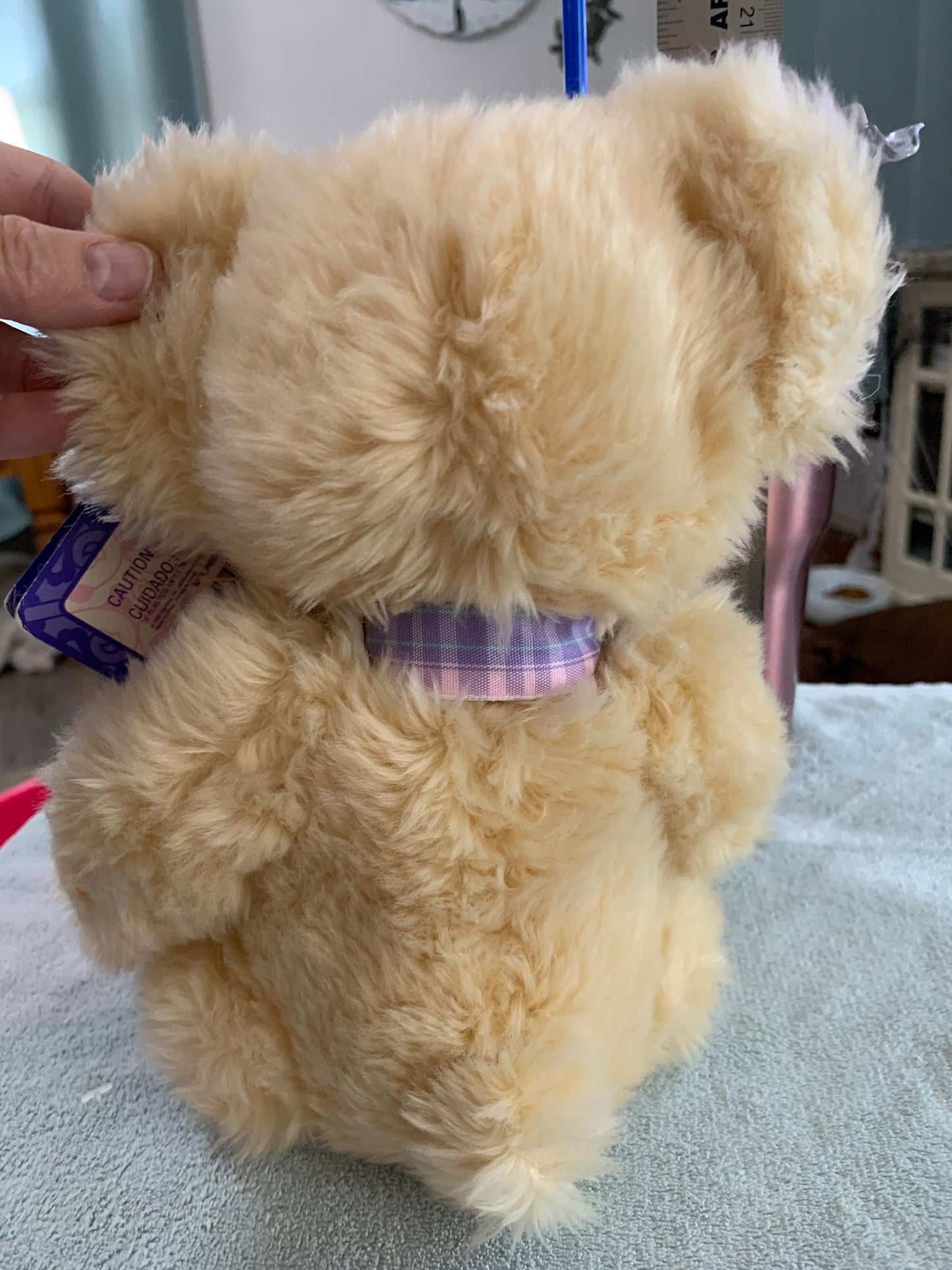 Vintage Russ Cream Teddy Bear Plush, 1995, 12" NWT