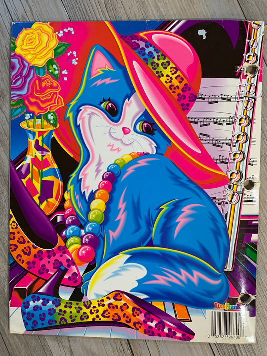 Vintage Lisa Frank Miss Furonica Kitty Pocket Folder
