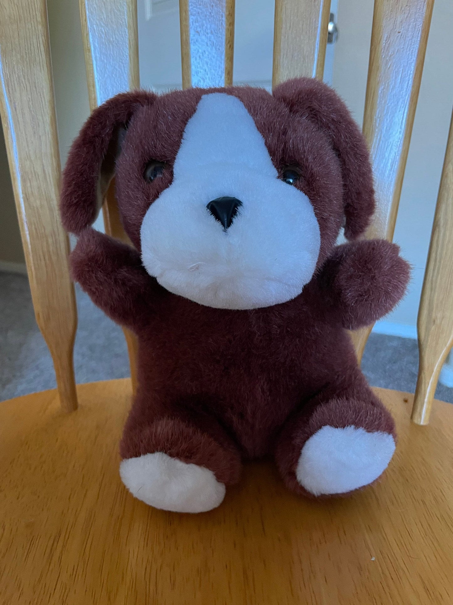 Vintage Sitting Bulldog Plush