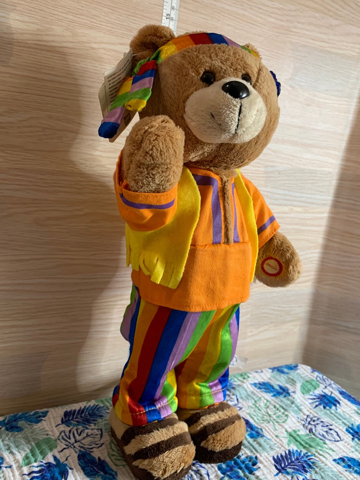 Vintage Applause Dance Party Bear Plush NEW with tags. Plays “Let the sunshine in”