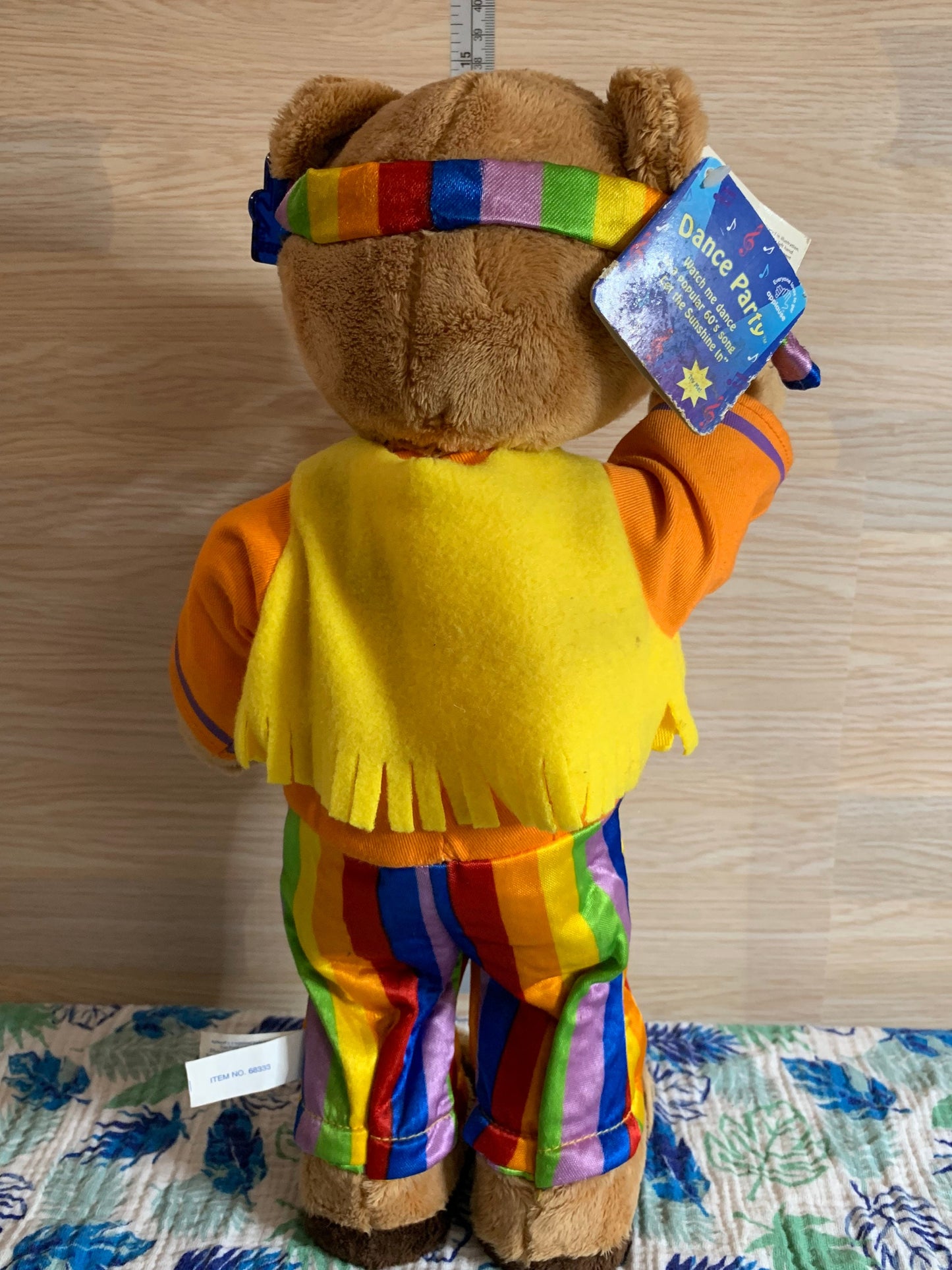 Vintage Applause Dance Party Bear Plush NEW with tags. Plays “Let the sunshine in”