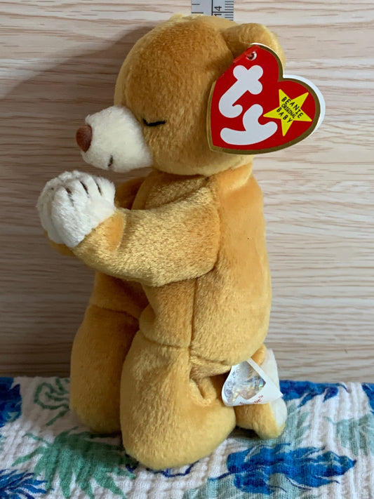 Hope Praying Bear. TY Beanie Baby. Retired.