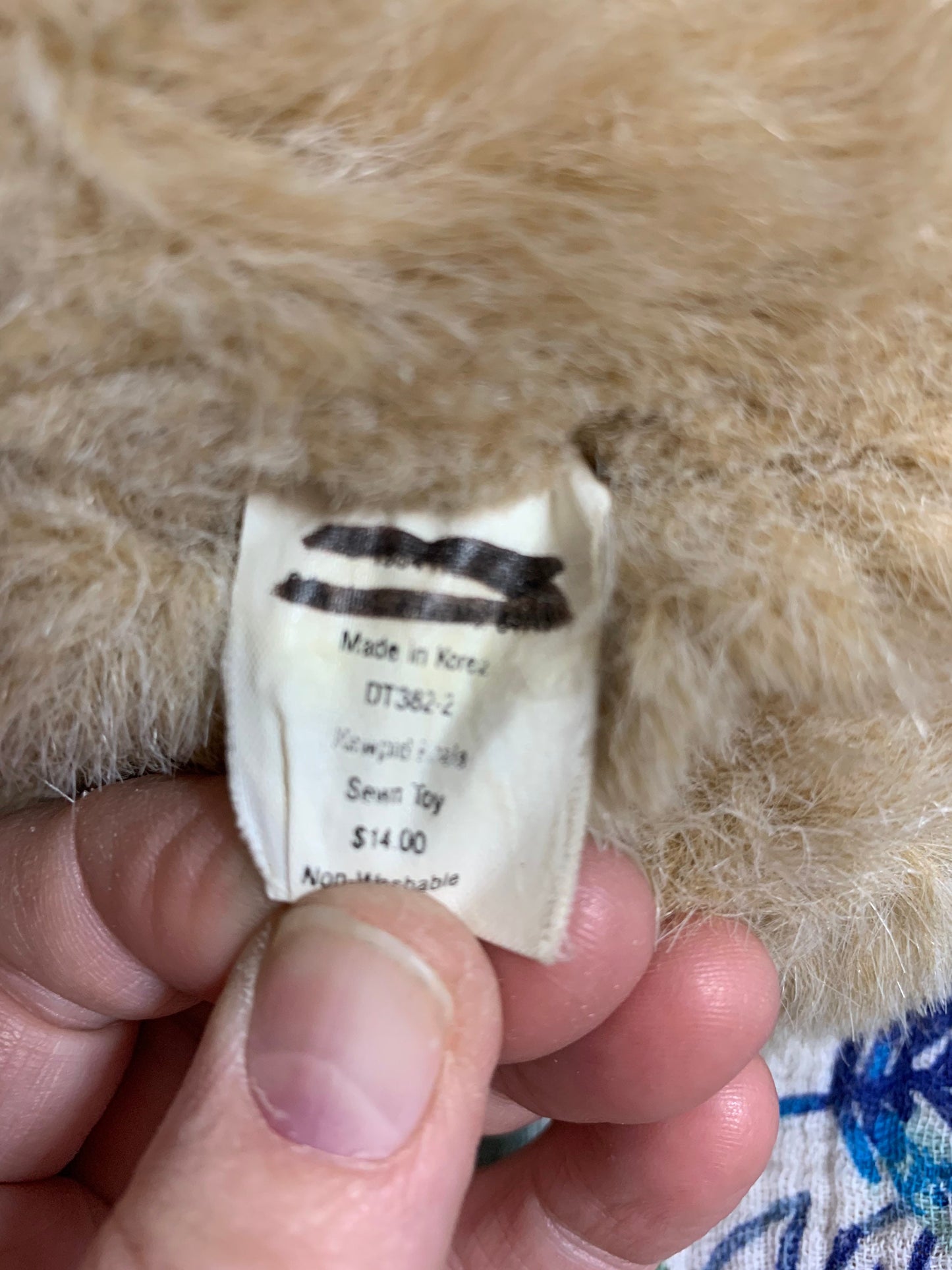 Vintage Tan Koala Plush. Large Fuzzy Ears.