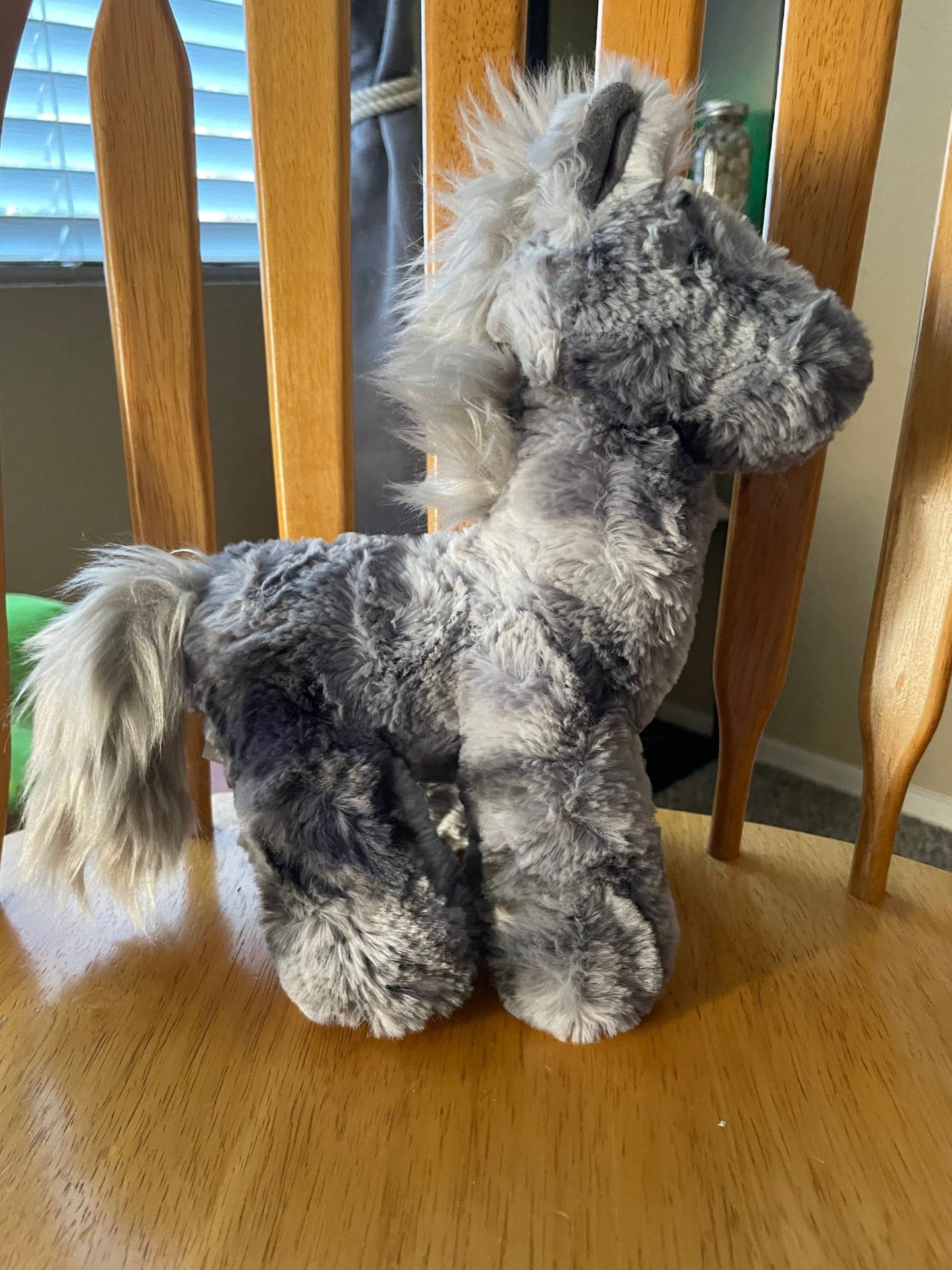 Manhattan Toy Little Gallops Juniper Gray Horse 11” Stuffed Animal Plush Toy