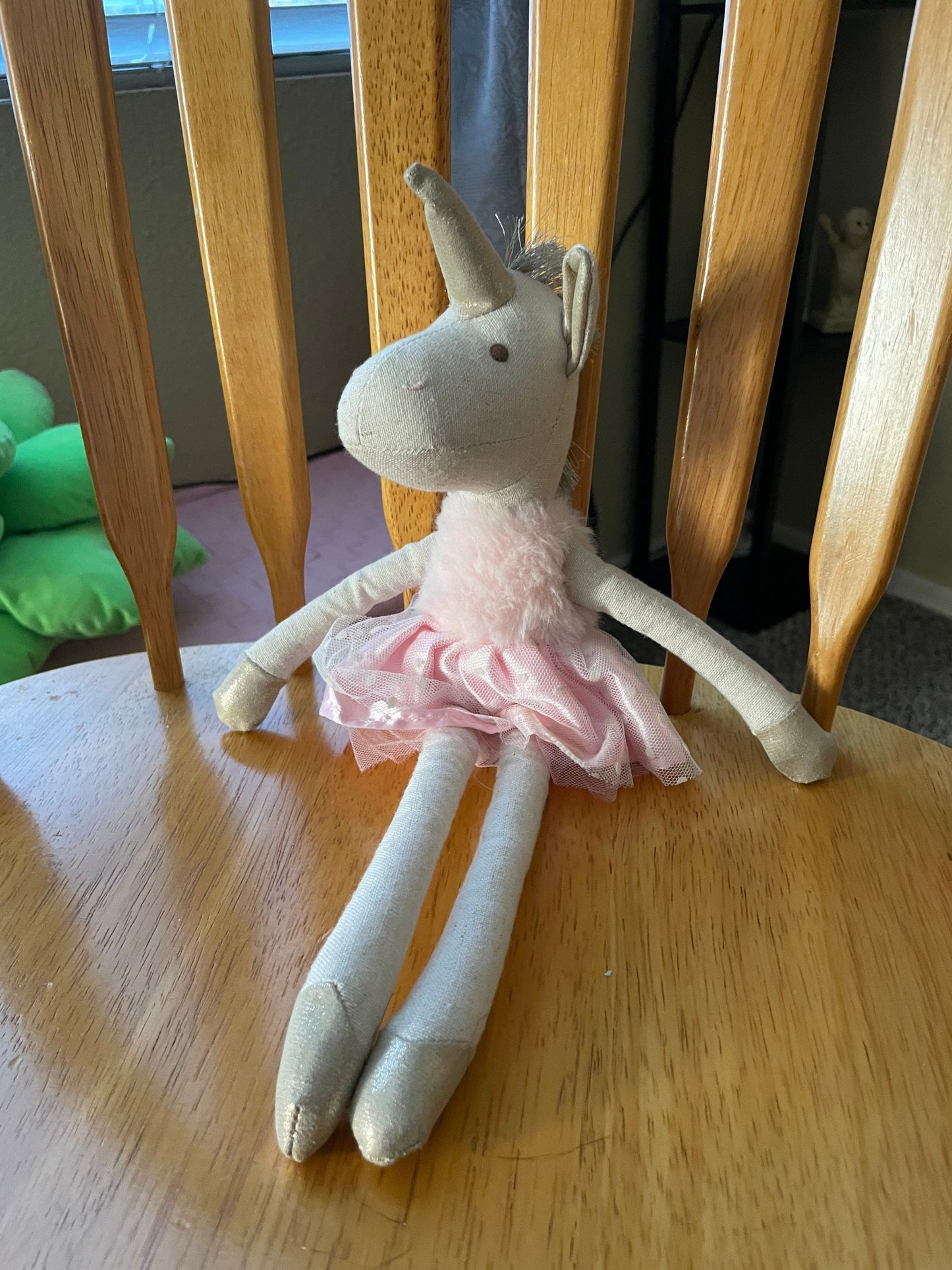 Orange Tree Kids Unique Pink Unicorn Ballerina Stuffed Animal Plush Toy