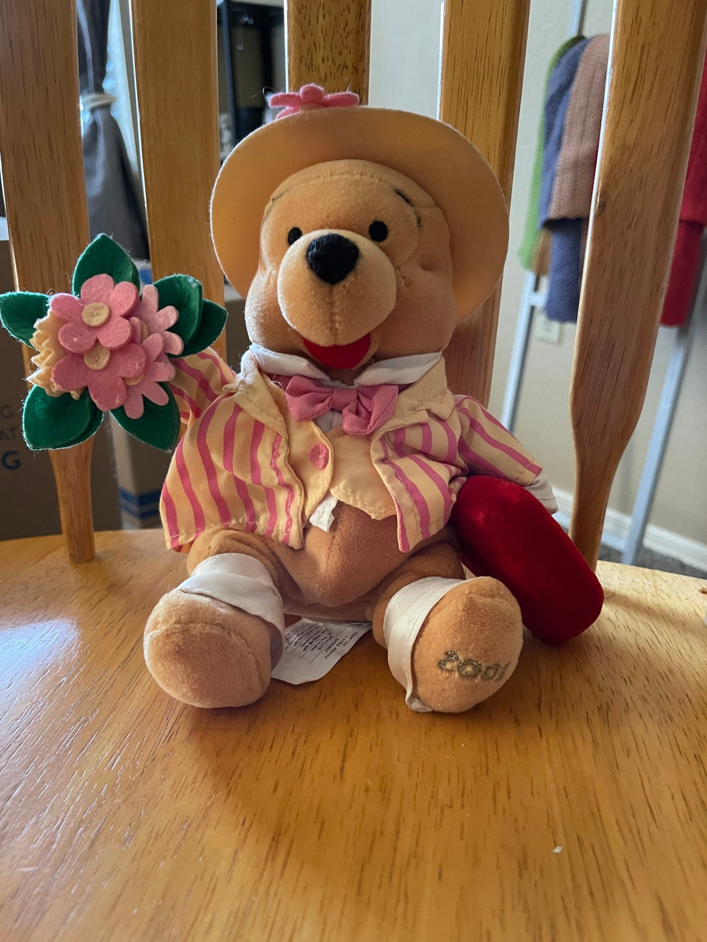 Courting Winnie the Pooh Beanie Bag Plush Valentine’s Day 8” Disney Resort