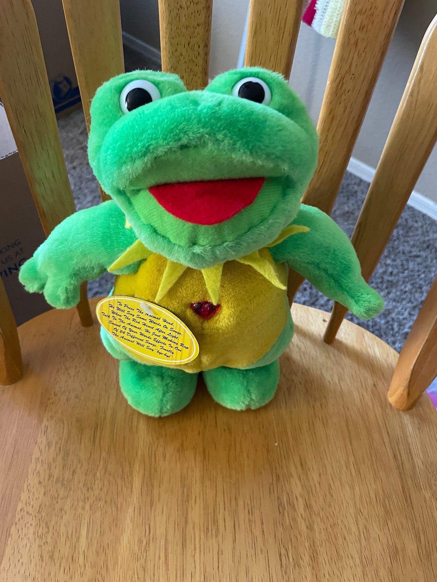 Standing Talking and Singing Frog Plush - Unsure of Brand
