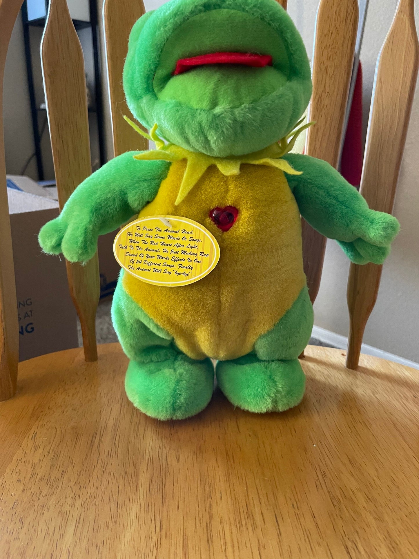 Standing Talking and Singing Frog Plush - Unsure of Brand