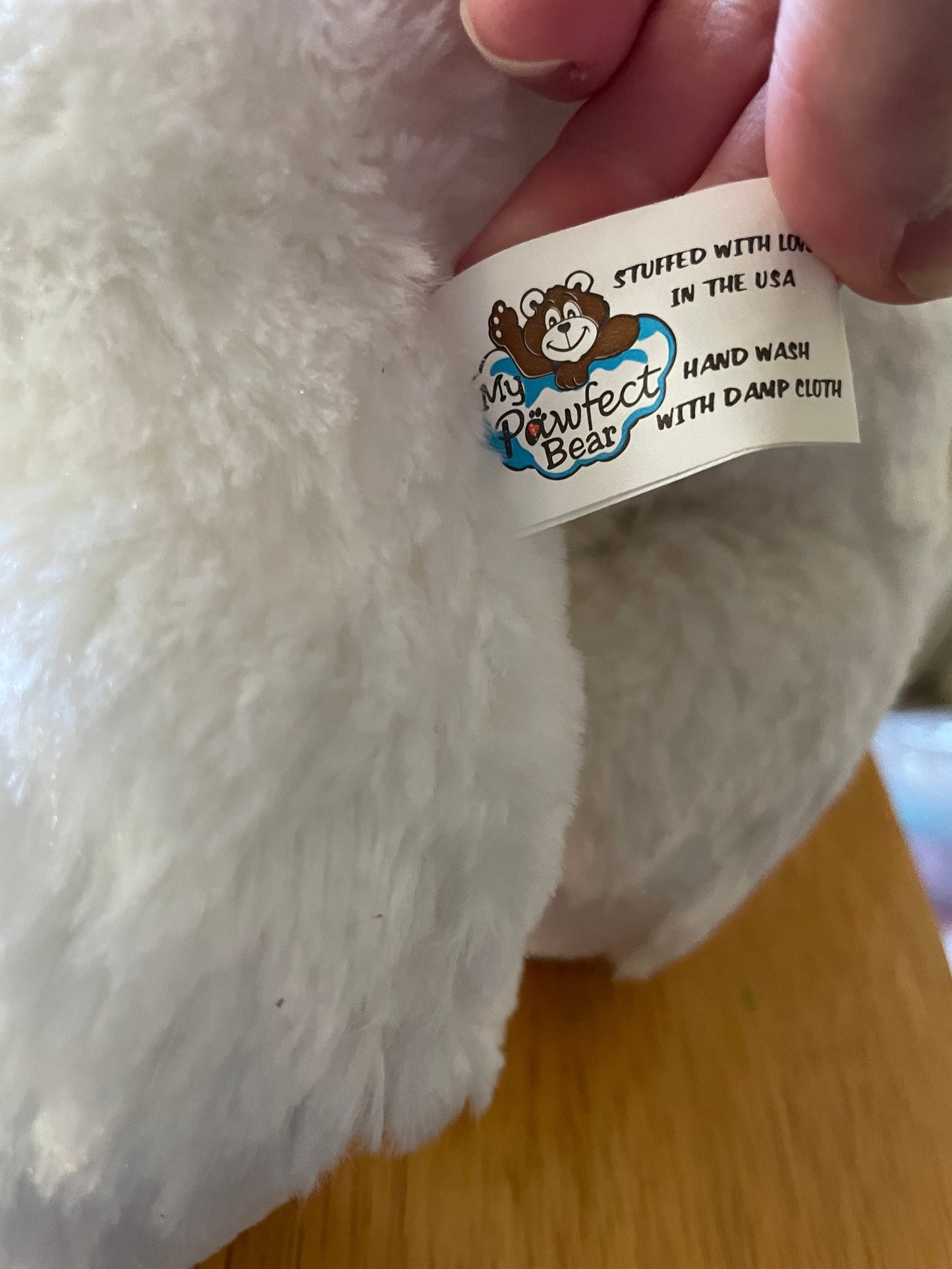 My Pawfect Bear White Bear Plush