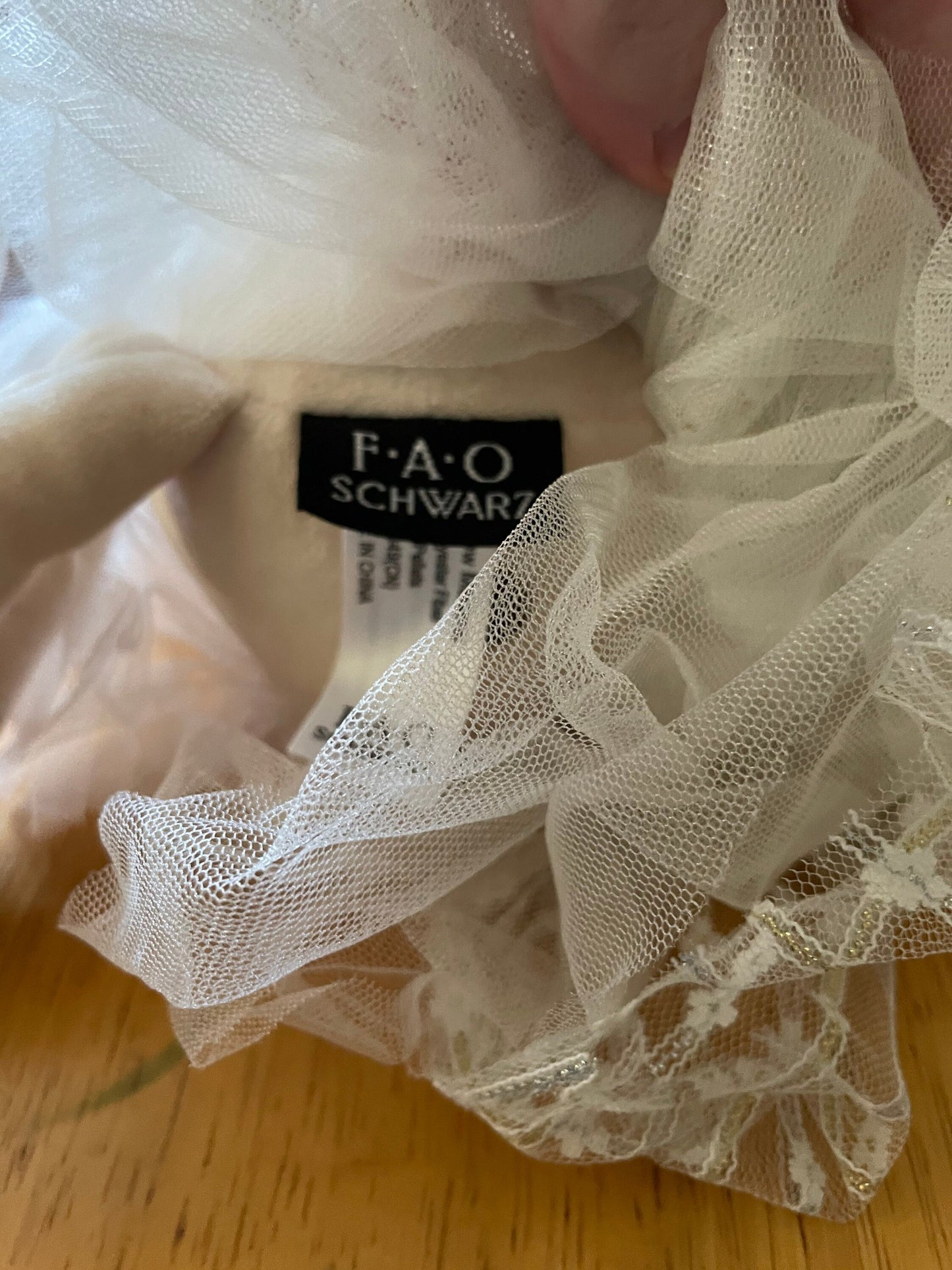 FAO Schwarz Sloth Stuffed Plush Toy Tutu Ballerina 14”