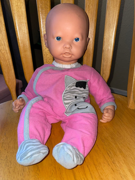 Baby Doll In Pajama Dress Stuffed Animal Plush Toy