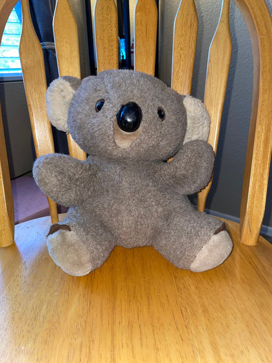 Vintage Mervyn’s Playful Pals 12” Stuffed Plush Koala Bear Puppet