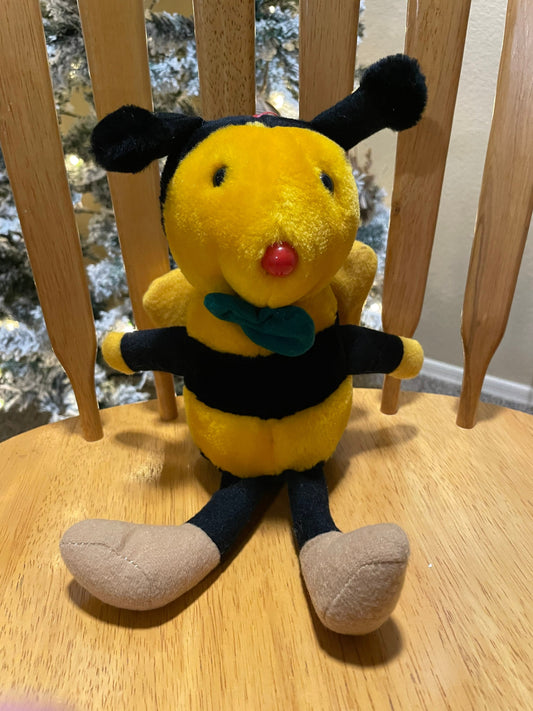 Vintage bumblebee stuffed animal toy plush