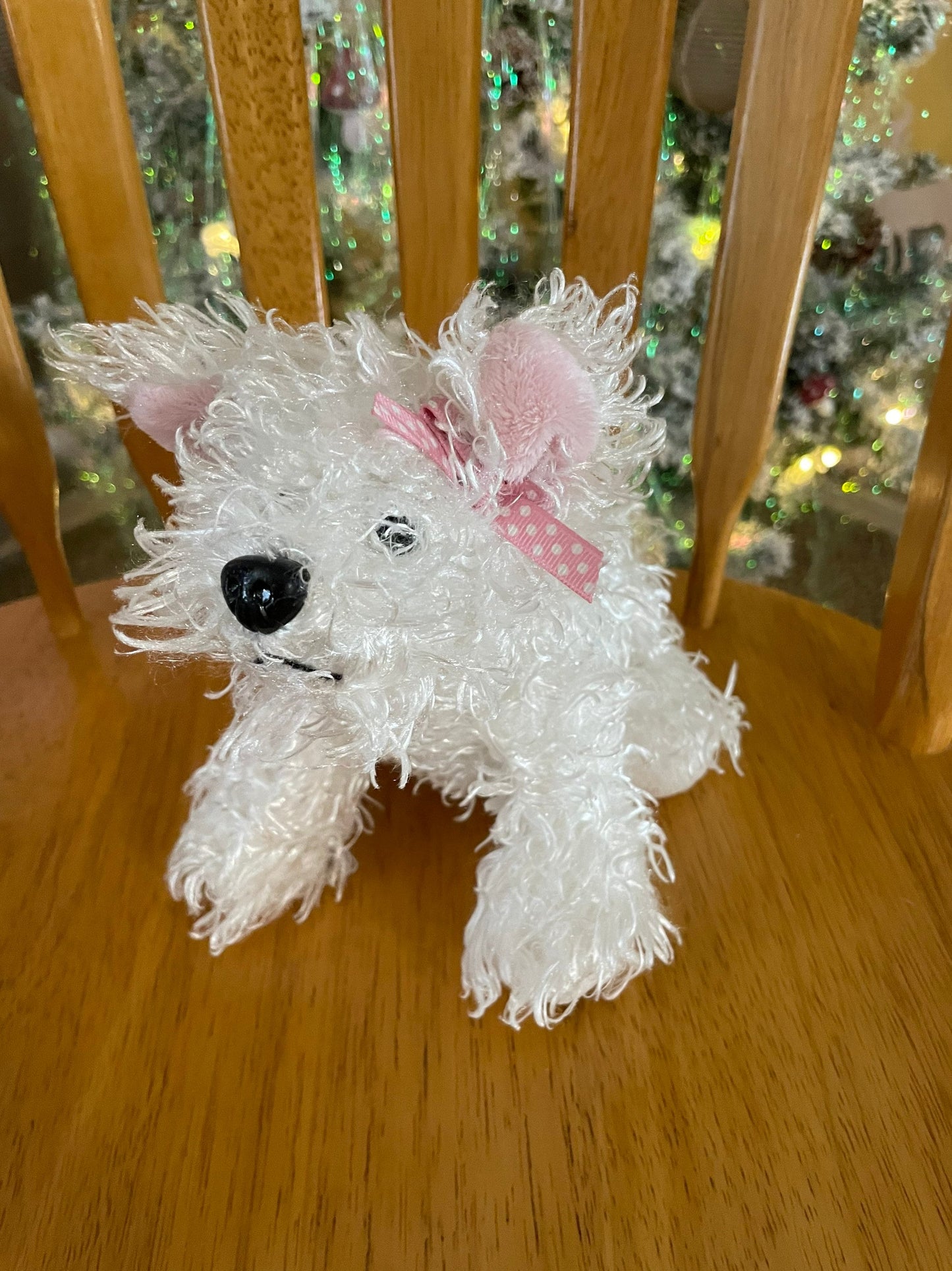 Webkinz Ganz White Terrier Plush Stuffed Animal Toy No Code