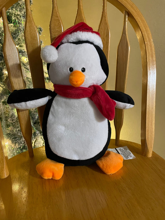 Silver One Christmas Penguin Plush 14” Stuffed Animal Toy