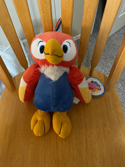 Nanco Rare Brightly Colored Parrot Plush 12” NWT