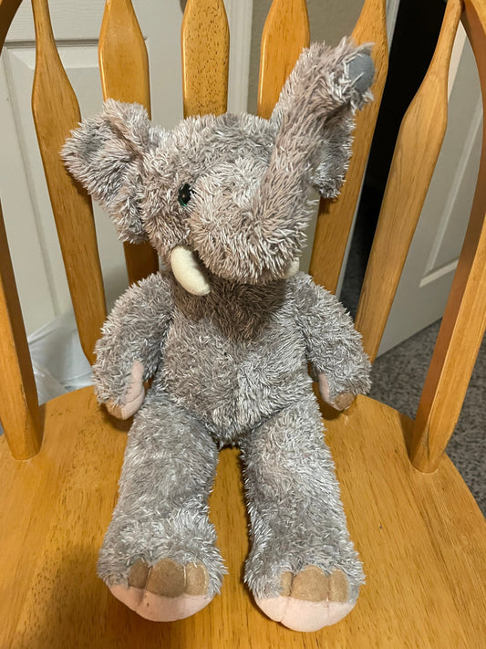 The bear factory elephant plush vintage stuffed animal 2001 - voice box works!