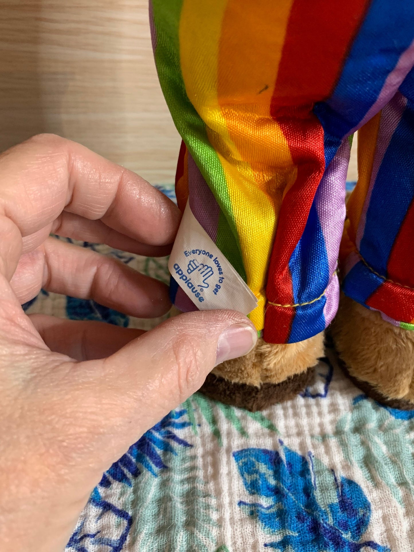 Vintage Applause Dance Party Bear Plush NEW with tags. Plays “Let the sunshine in”