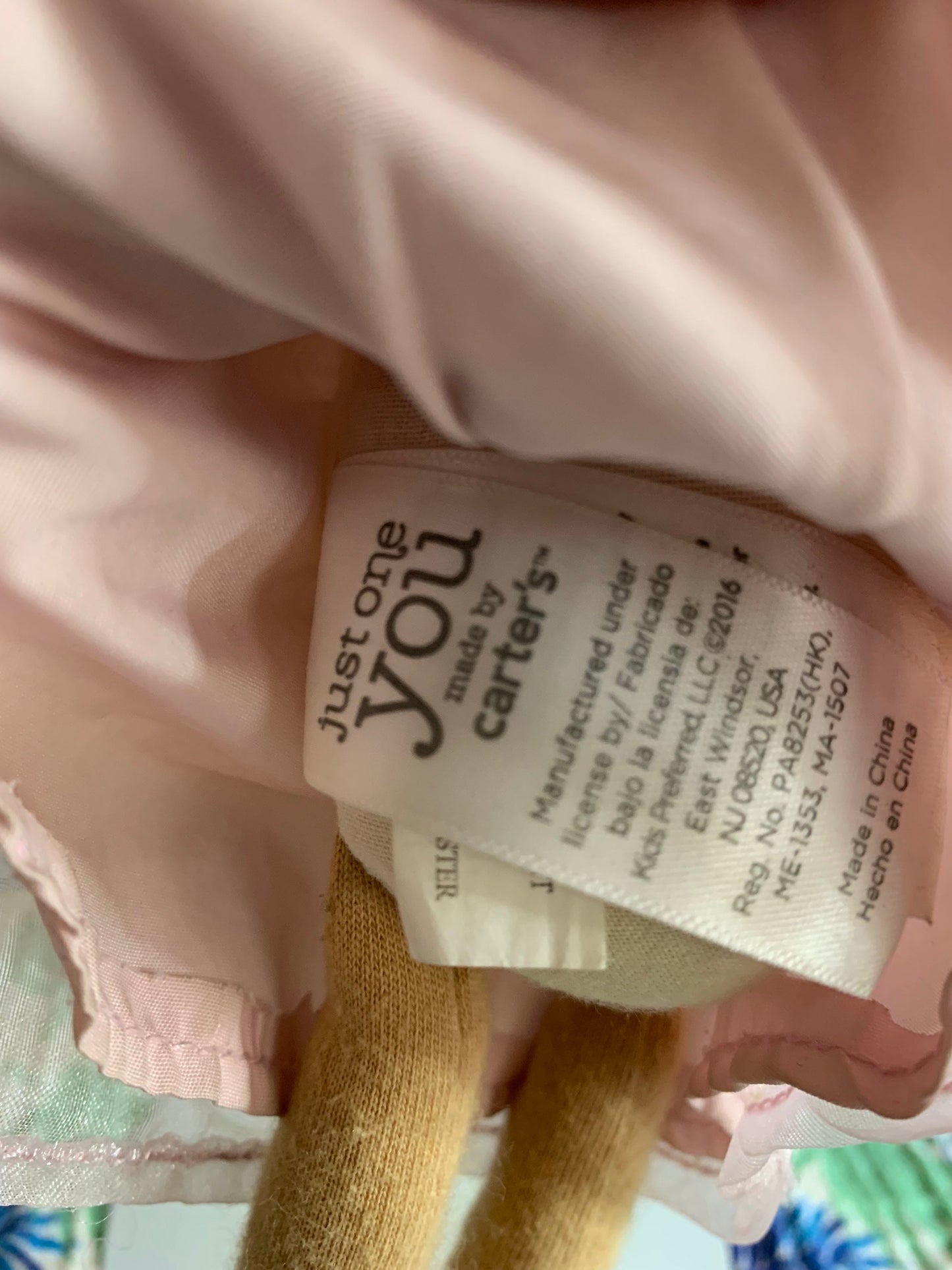 Carter's Ballerina Princess Plush Doll, Pink Dress, Brown Hair