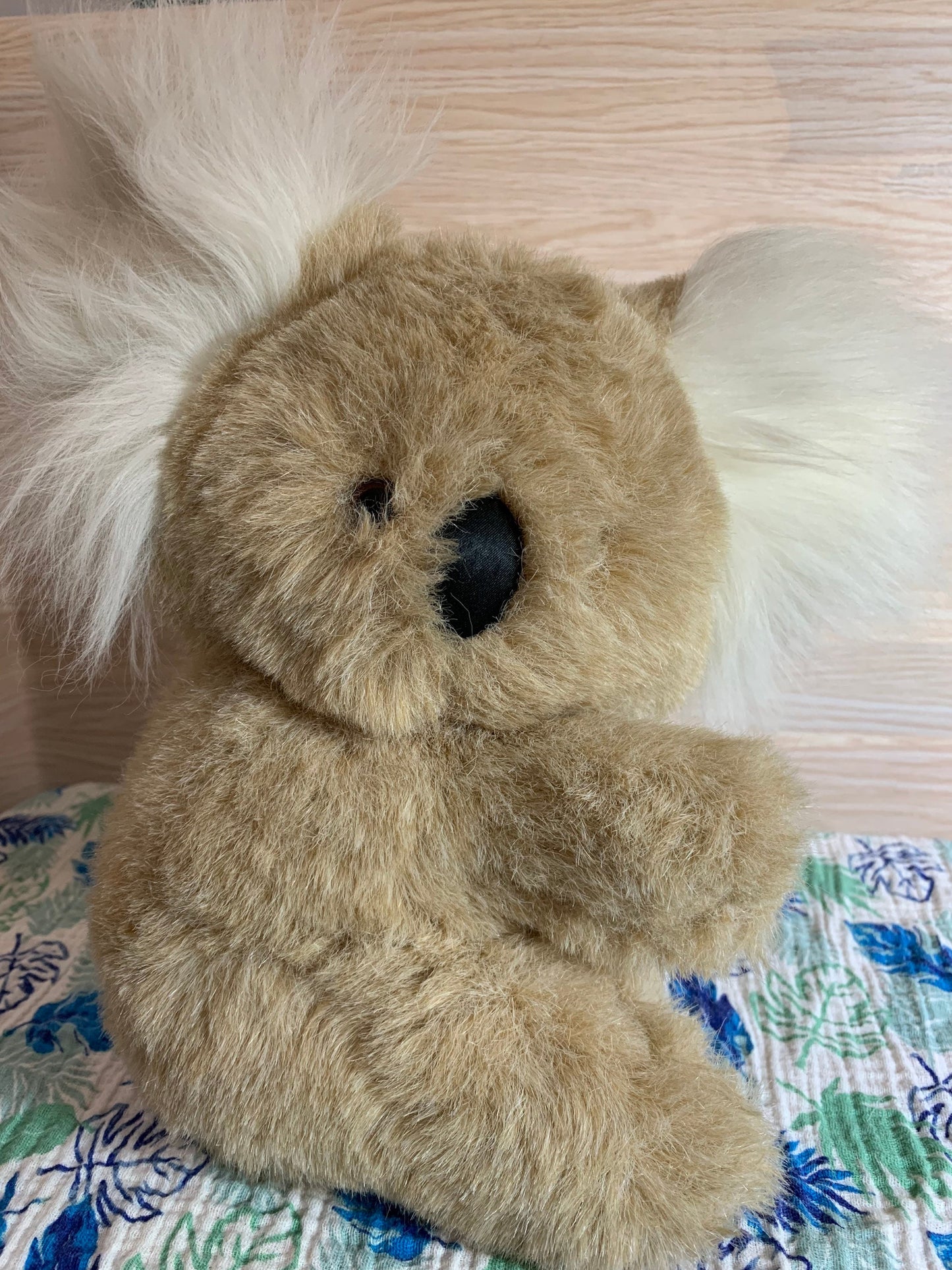 Vintage Tan Koala Plush. Large Fuzzy Ears.